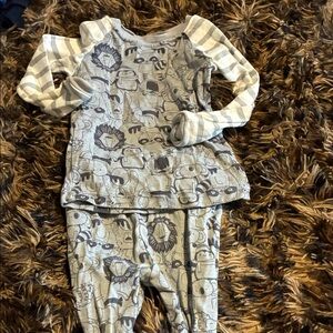 Gray Patterned Kids Pajamas